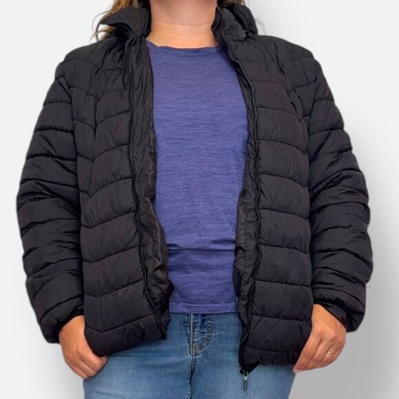 USB-Heated‎ Hooded Puffer – Black, Reflective Lining – XXL (fits XL/1X) - Picture 10 of 10